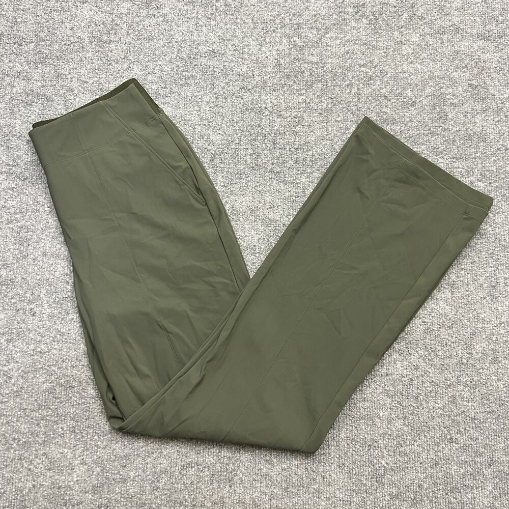 Athleta Pants Womens 6 Green Cosmo Kick Flare Pull On Stretchy Casual Activewear